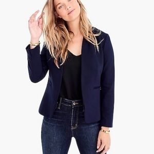 J. Crew Going Out Blazer Stretch Twill Navy Blue